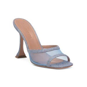 BRITT NETTA denim Made In Italy Candy Mule Sandals